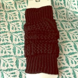 Black leg warmers new